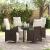 Set de masă pentru grădină cu pernă 5 pcs Maro poliratan GartenMobel Dekor