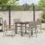 Set de masă pentru grădină cu pernă 5 pcs Gri poliratan GartenMobel Dekor