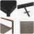 Set de masă pentru grădină cu pernă 5 pcs Gri poliratan GartenMobel Dekor