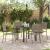 Set de masă pentru grădină cu pernă 5 pcs Gri poliratan GartenMobel Dekor