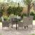 Set de masă pentru grădină cu pernă 5 pcs Gri poliratan GartenMobel Dekor