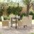 Set de masă pentru grădină cu pernă 5 pcs Bej poliratan GartenMobel Dekor