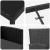 Set de masă pentru grădină cu pernă 5 pcs Negru poliratan GartenMobel Dekor