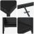 Set de masă pentru grădină cu pernă 5 pcs Negru poliratan GartenMobel Dekor