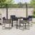 Set de masă pentru grădină cu pernă 5 pcs Gri poliratan GartenMobel Dekor