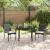 Set de masă pentru grădină cu pernă 3 pcs Negru poliratan GartenMobel Dekor