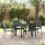 Set de masă pentru grădină cu pernă 5 pcs Negru poliratan GartenMobel Dekor