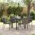 Set de masă pentru grădină cu pernă 5 pcs Gri poliratan GartenMobel Dekor