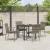 Set de masă pentru grădină cu pernă 5 pcs Gri poliratan GartenMobel Dekor