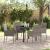 Set de masă pentru grădină cu pernă 5 pcs Gri poliratan GartenMobel Dekor