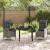 Set de masă pentru grădină cu pernă 3 pcs Gri poliratan GartenMobel Dekor