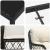 Set de masă pentru grădină cu pernă 5 pcs Negru poliratan GartenMobel Dekor