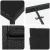 Set de masă pentru grădină cu pernă 3 pcs Negru poliratan GartenMobel Dekor