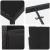 Set de masă pentru grădină cu pernă 3 pcs Negru poliratan GartenMobel Dekor