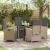 Set de masă pentru grădină cu pernă 5 pcs Bej poliratan GartenMobel Dekor