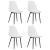 Scaune de bucătărie, 4 buc., alb, PP GartenMobel Dekor