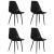 Scaune de bucătărie, 4 buc., negru, PP GartenMobel Dekor