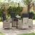 Set de masă pentru grădină cu pernă 5 pcs Gri deschis poliratan GartenMobel Dekor