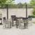 Set de masă pentru grădină 5 pcs Gri deschis GartenMobel Dekor