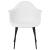 Scaune de bucătărie, 2 buc., alb, PP GartenMobel Dekor
