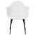 Scaune de masă, 4 buc., alb, PP GartenMobel Dekor