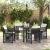 Set de masă pentru grădină 5 pcs Negru poliratan GartenMobel Dekor