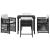 Set de masă pentru grădină 5 pcs Negru poliratan GartenMobel Dekor