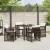 Set de masă pentru grădină 5 pcs Maro poliratan GartenMobel Dekor