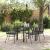 Set de masă pentru grădină 5 pcs Negru poliratan GartenMobel Dekor