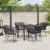 Set de masă pentru grădină cu pernă 5 pcs Negru GartenMobel Dekor