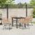 Set de masă pentru grădină 5 pcs Maro Oțel vopsit electrostatic GartenMobel Dekor