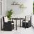 Set de masă pentru grădină 3 pcs Negru poliratan GartenMobel Dekor