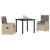 Set de masă pentru grădină 3 pcs Beige și gri deschis poliratan GartenMobel Dekor