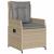 Set de masă pentru grădină 5 pcs Beige și gri deschis poliratan GartenMobel Dekor