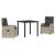 Set de masă pentru grădină 3 pcs Gri deschis poliratan GartenMobel Dekor
