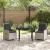 Set de masă pentru grădină 3 pcs Gri deschis poliratan GartenMobel Dekor
