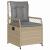 Set de masă pentru grădină 3 pcs Beige și gri deschis poliratan GartenMobel Dekor