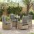 Set de masă pentru grădină 5 pcs Beige și gri deschis poliratan GartenMobel Dekor