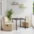 Set de masă pentru grădină 3 pcs Bej și alb crem poliratan GartenMobel Dekor