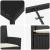 Set de masă pentru grădină 5 pcs Negru poliratan GartenMobel Dekor