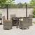 Set de masă pentru grădină 5 pcs Gri poliratan GartenMobel Dekor