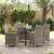Set de masă pentru grădină 5 pcs Gri poliratan GartenMobel Dekor