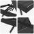 Șezlong 3 pcs Negru 197 x 70 x 82 cm poliratan GartenMobel Dekor
