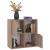 Bibliotecă, stejar sonoma, gri, 60x27,5x59,5 cm, lemn prelucrat GartenMobel Dekor