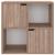 Bibliotecă, stejar sonoma, gri, 60x27,5x59,5 cm, lemn prelucrat GartenMobel Dekor