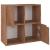 Bibliotecă, stejar maro, 60x27,5x59,5 cm, lemn prelucrat GartenMobel Dekor