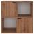 Bibliotecă, stejar maro, 60x27,5x59,5 cm, lemn prelucrat GartenMobel Dekor