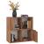 Bibliotecă, stejar maro, 60x27,5x59,5 cm, lemn prelucrat GartenMobel Dekor