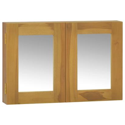 Dulap cu oglindă, 60x10x40 cm, lemn masiv de tec GartenMobel Dekor