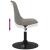 Scaune de masă pivotante, 4 buc., gri deschis, catifea GartenMobel Dekor